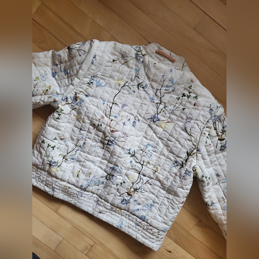Scotch & Soda Floral Quilted Jacket - Cream and Tan - Picture 5 of 11